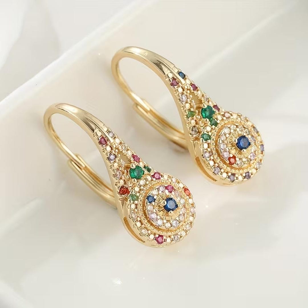 Multicolour Sparkle Elegance Earrings