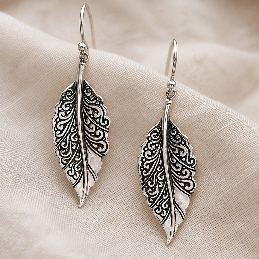 Elegant Boho Leaf Earrings
