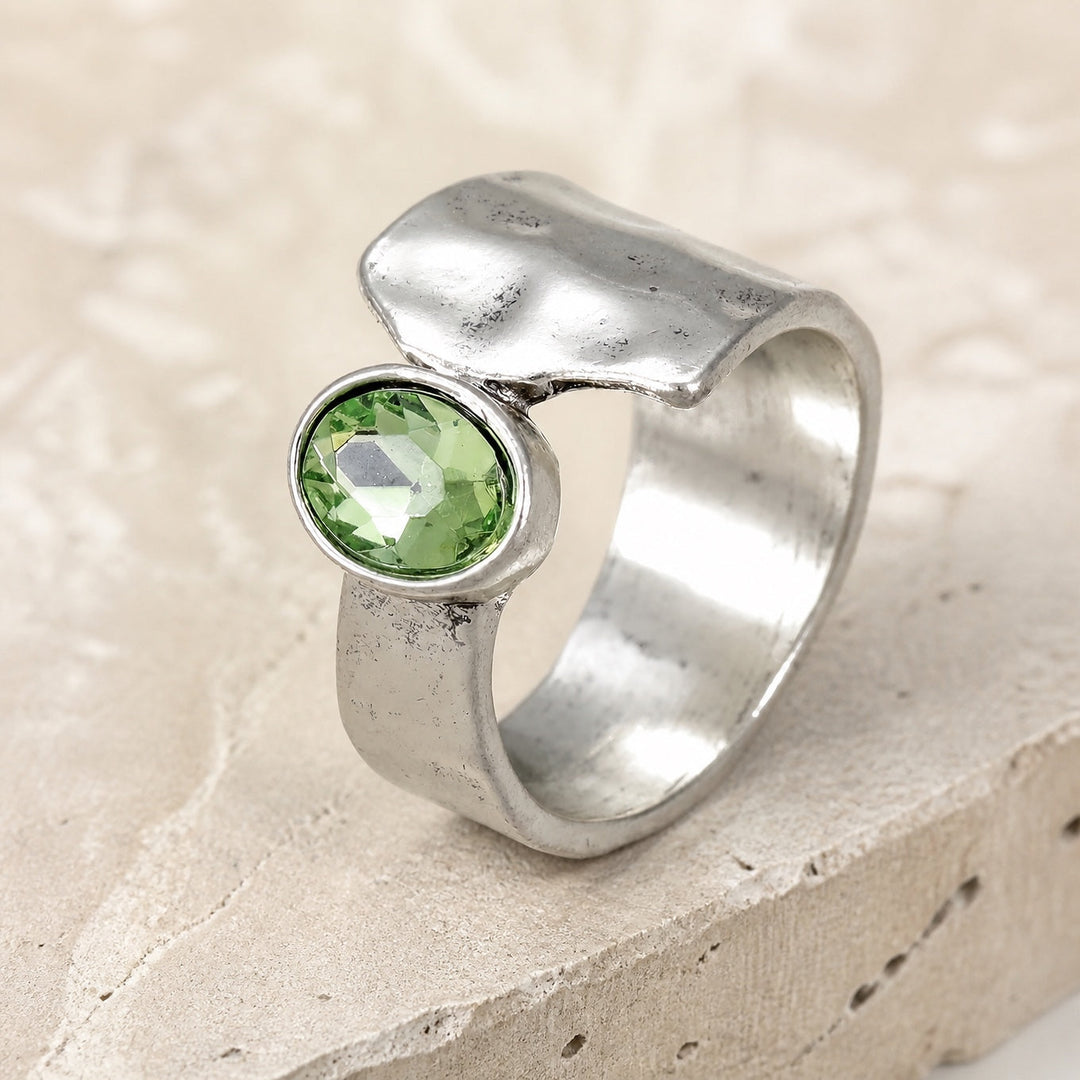 Radiant Zirconia Ring in Country Style