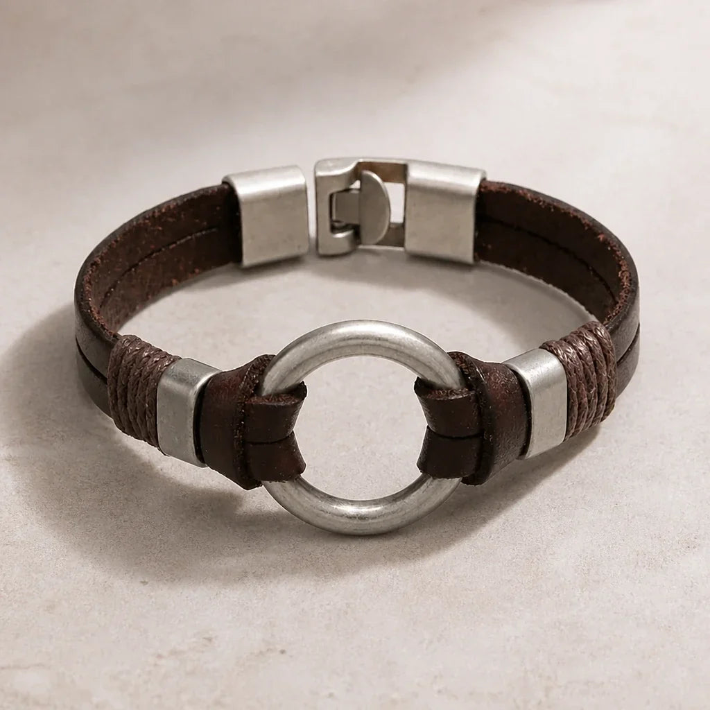 Vintage Boho Double-Circle Bracelet