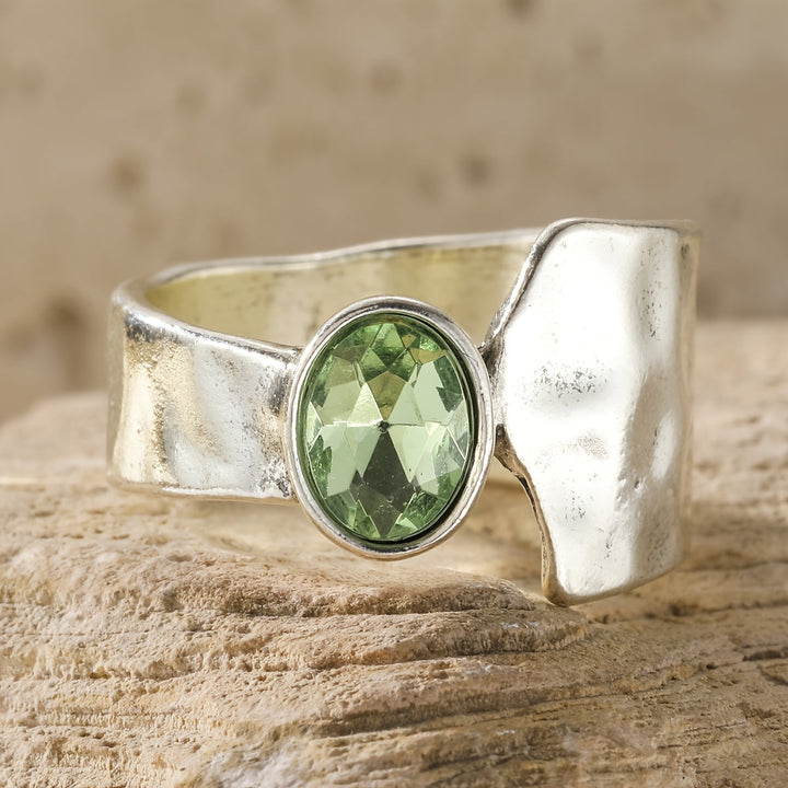 Radiant Zirconia Ring in Country Style