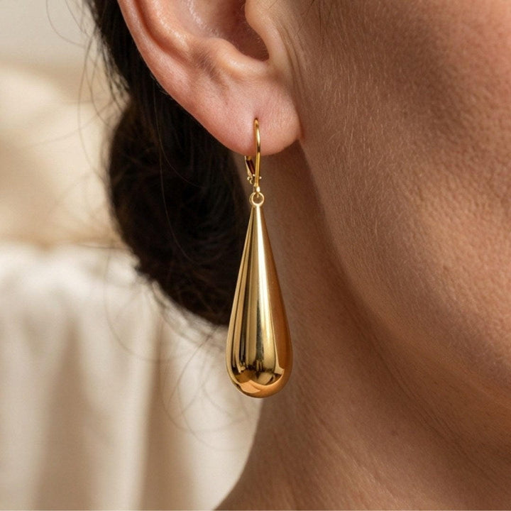 Lush Long Teardrop Earrings