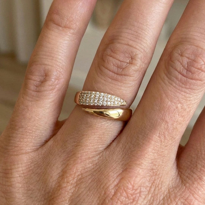 Slim Crossover Wrap Ring