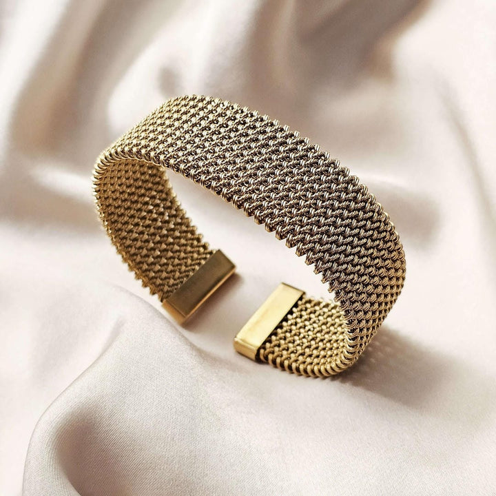 Vintage Braided Open Classic Mesh Bracelet