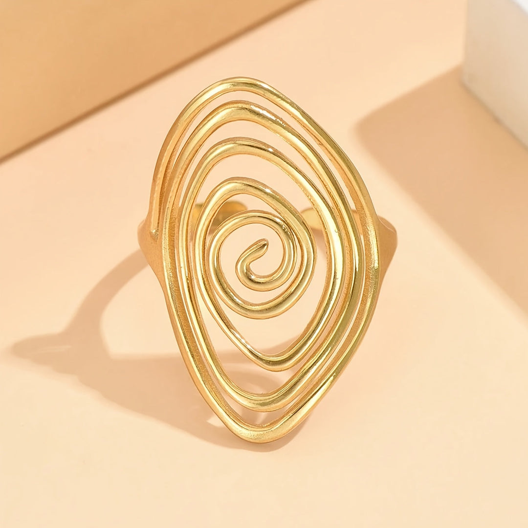 Luxurious Spiral Ring