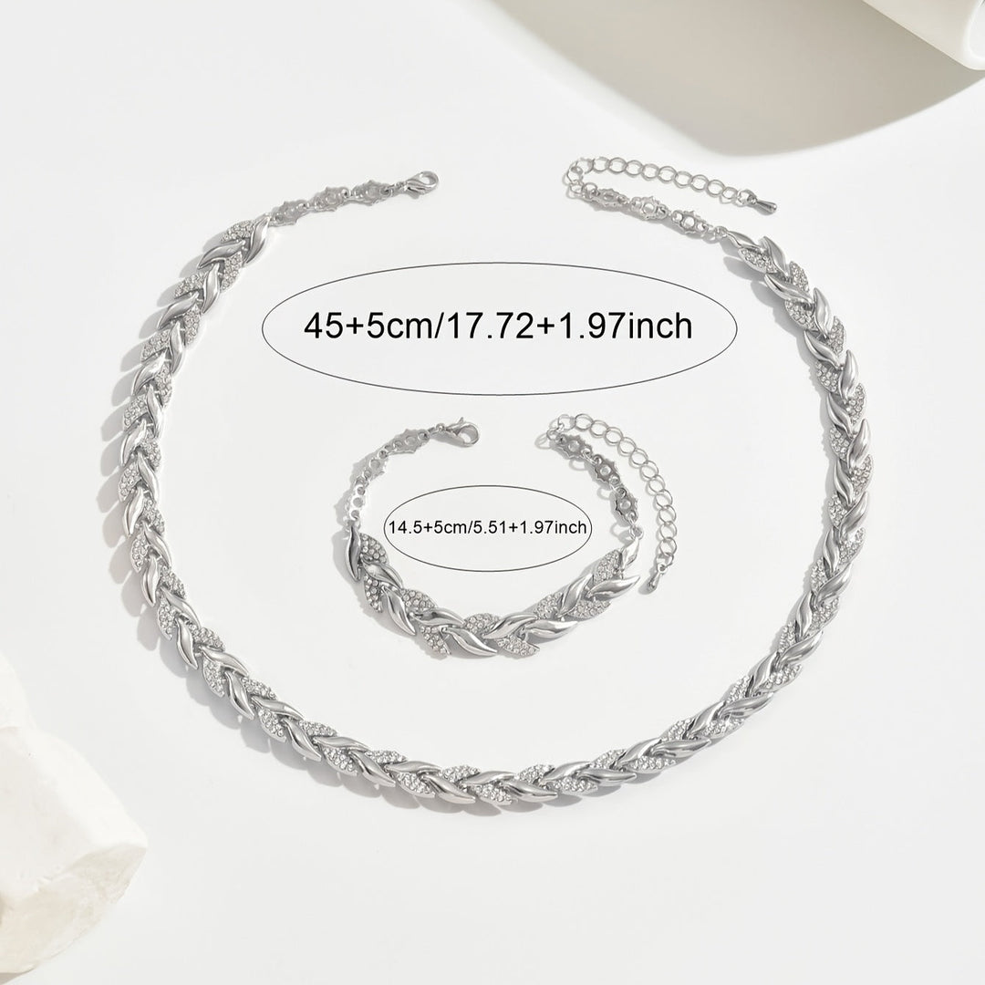 Elegant Glass Rhinestone Fishtail Set