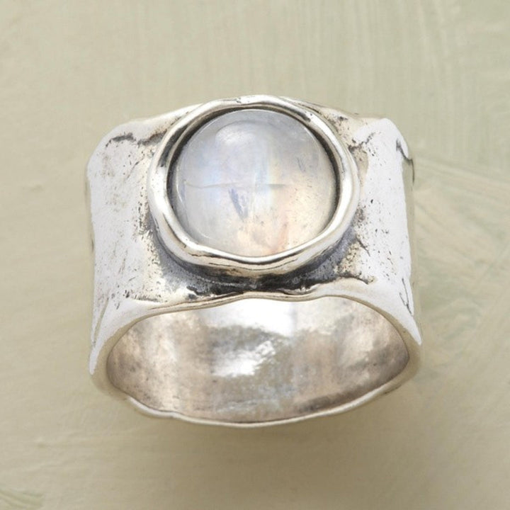Boho Ring with Moonstone