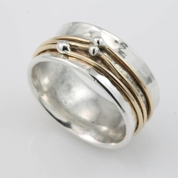 Shine - Vintage Layered Gold-Silver Ring