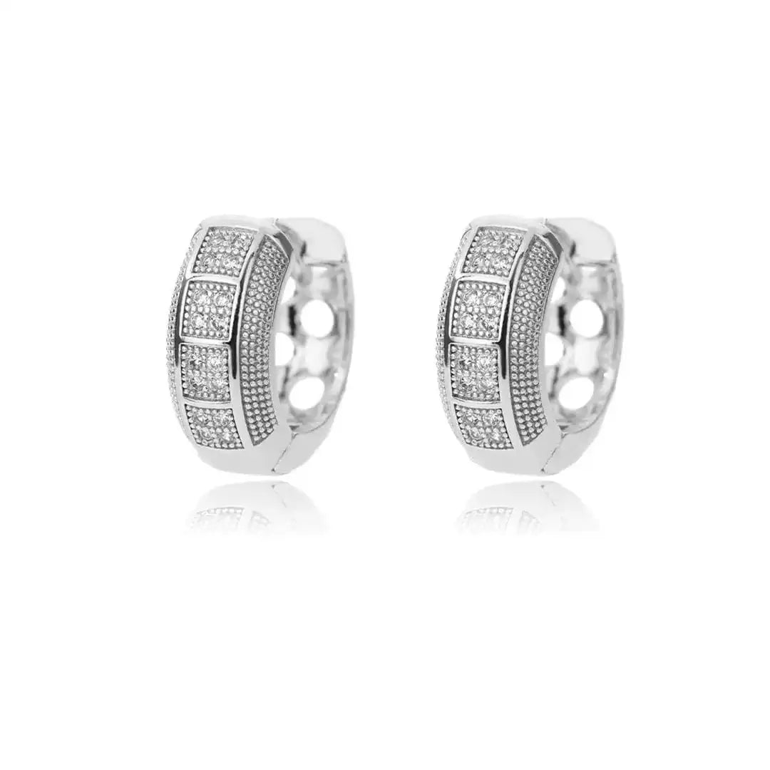 Timeless Zirconia Hoop Earrings
