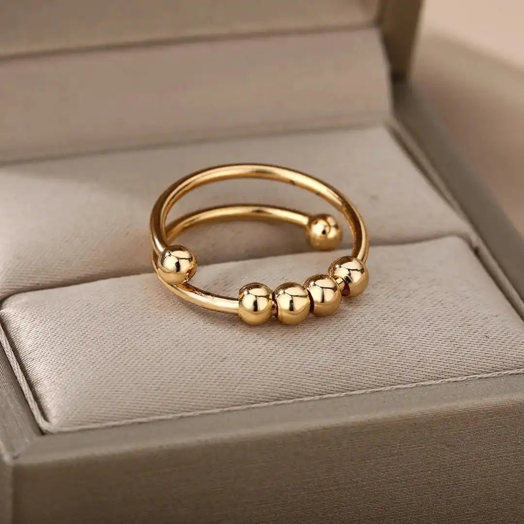 Anti-Anxiety and Anti-Stress Beaded Ring