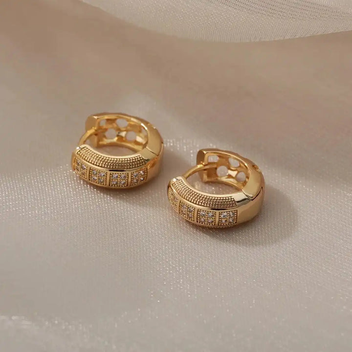 Timeless Zirconia Hoop Earrings