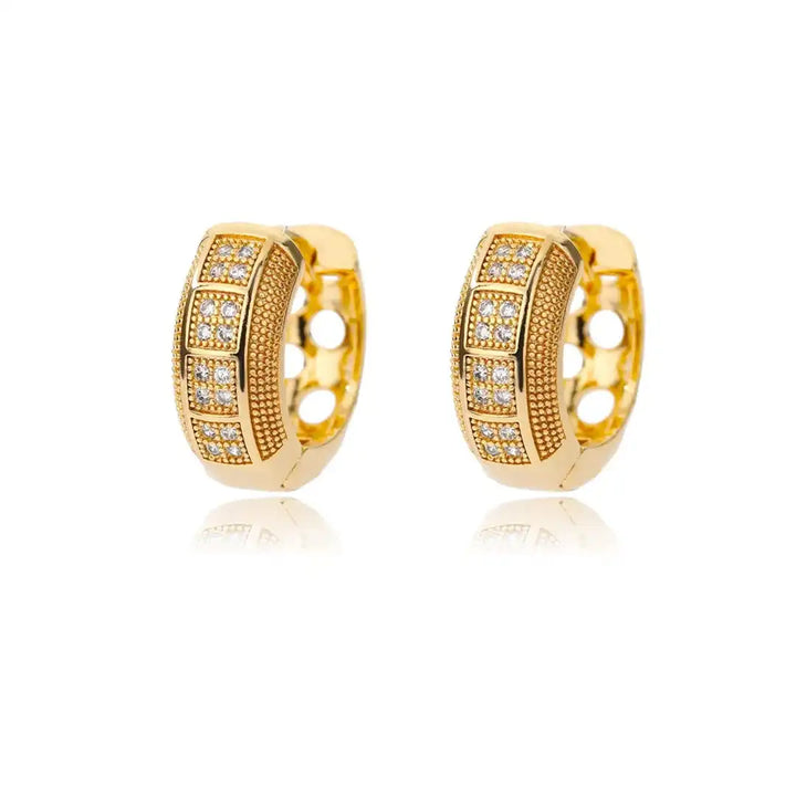 Timeless Zirconia Hoop Earrings