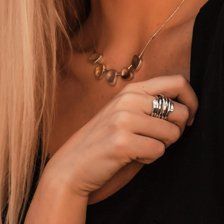 Bliss - Wide Vintage Silver Ring