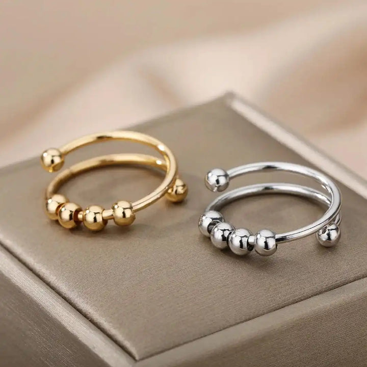 Anti-Anxiety and Anti-Stress Beaded Ring