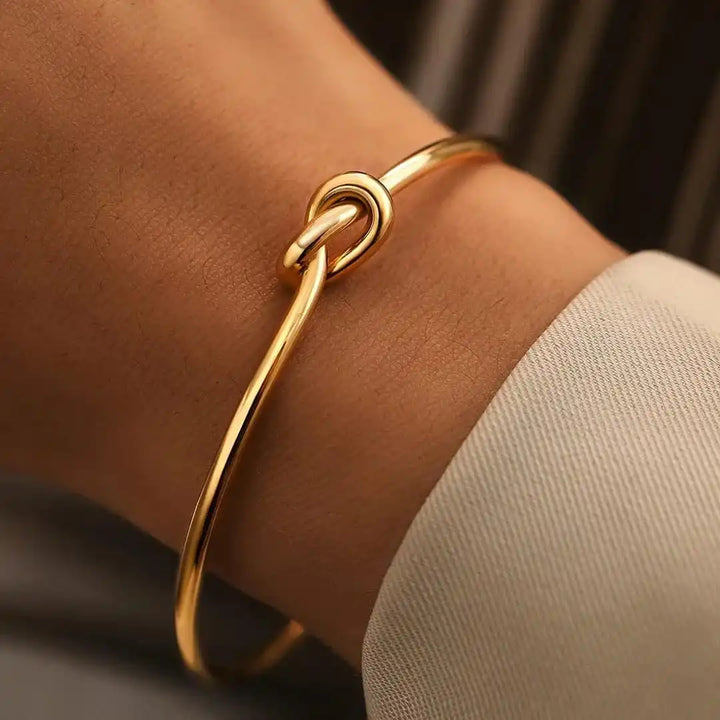 Golden Adjustable Knot Bracelet
