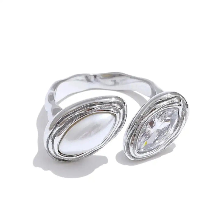 Double Marquise Bypass Ring