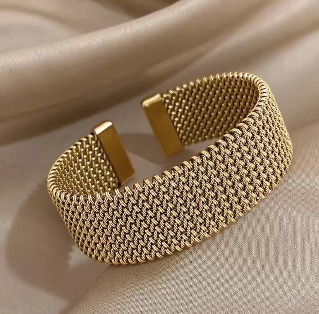 Vintage Braided Open Classic Mesh Bracelet