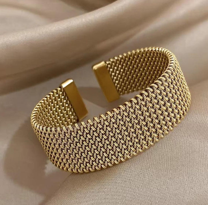 Vintage Braided Open Classic Mesh Bracelet