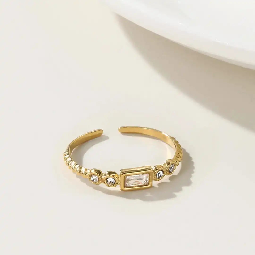 Baguette Station Open Ring