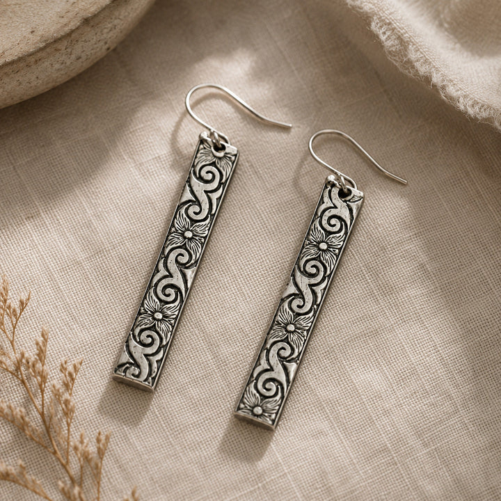 Vintage Spoon Blossom Earrings