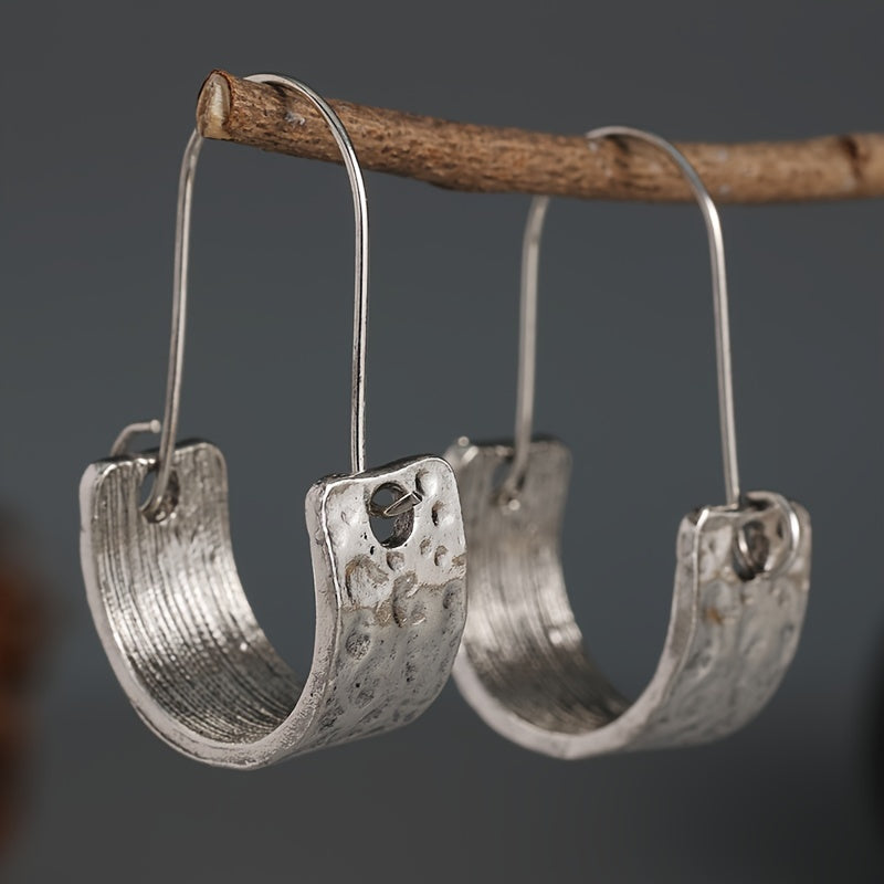 Retro Small Hoop Earrings