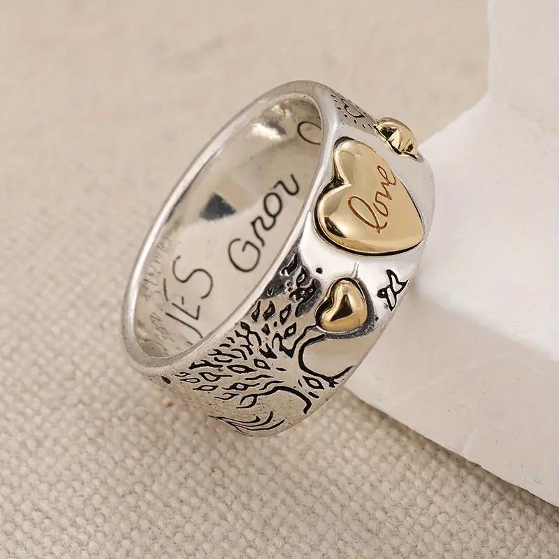 Vintage Boho Ring with Heart