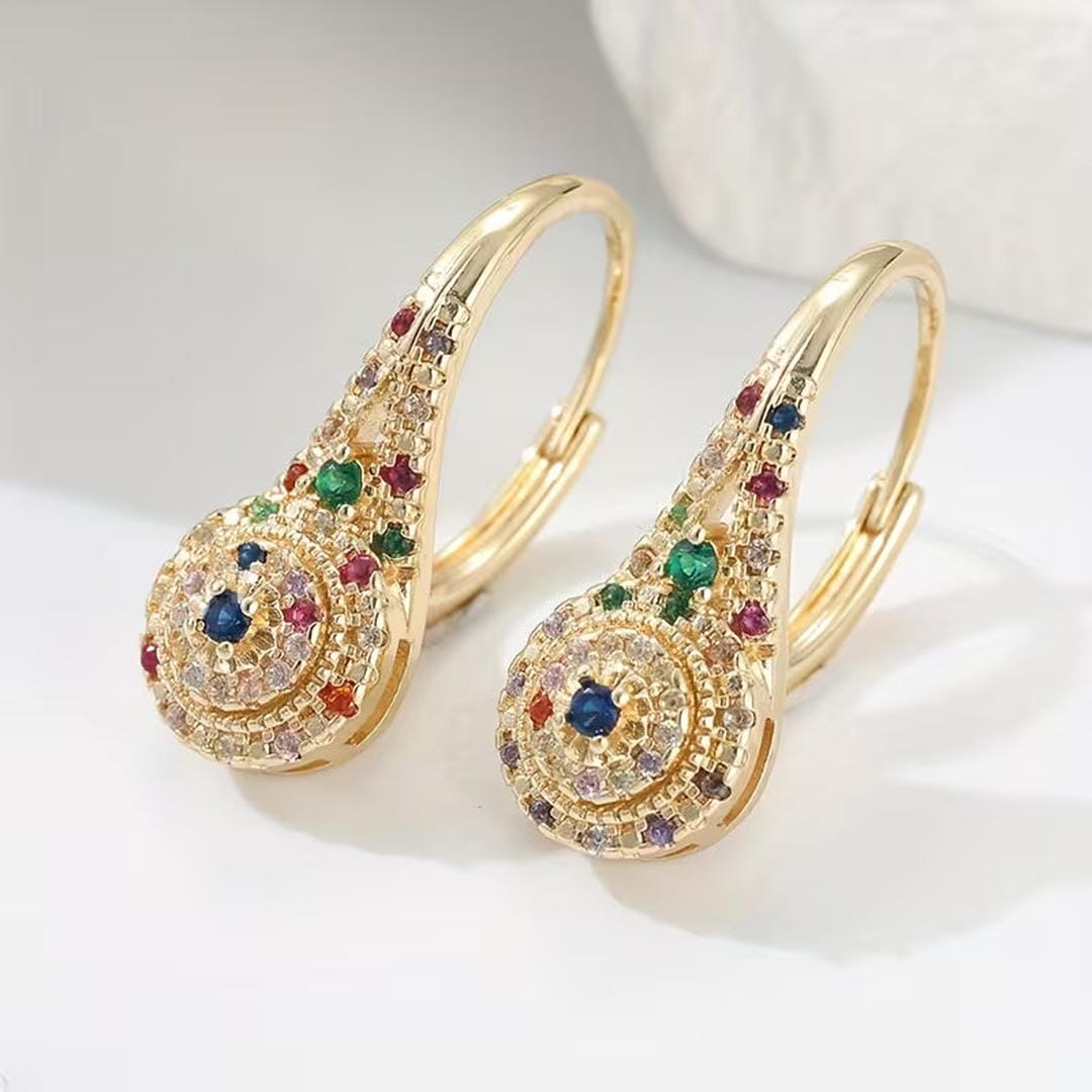 Multicolour Sparkle Elegance Earrings