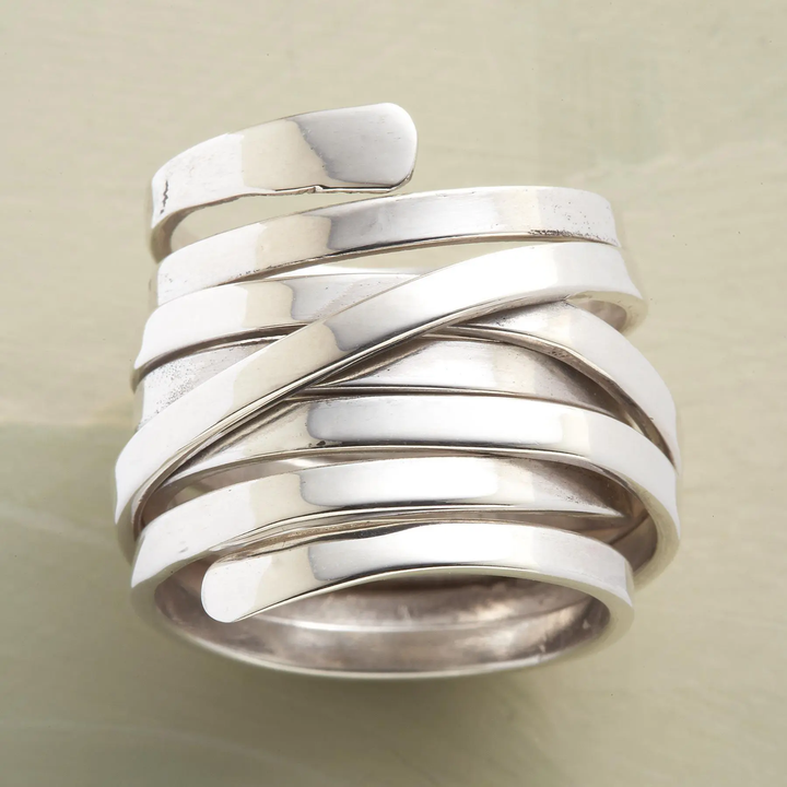Bliss - Wide Vintage Silver Ring