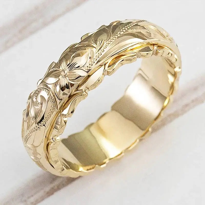 Vintage Gold Blossom Ring