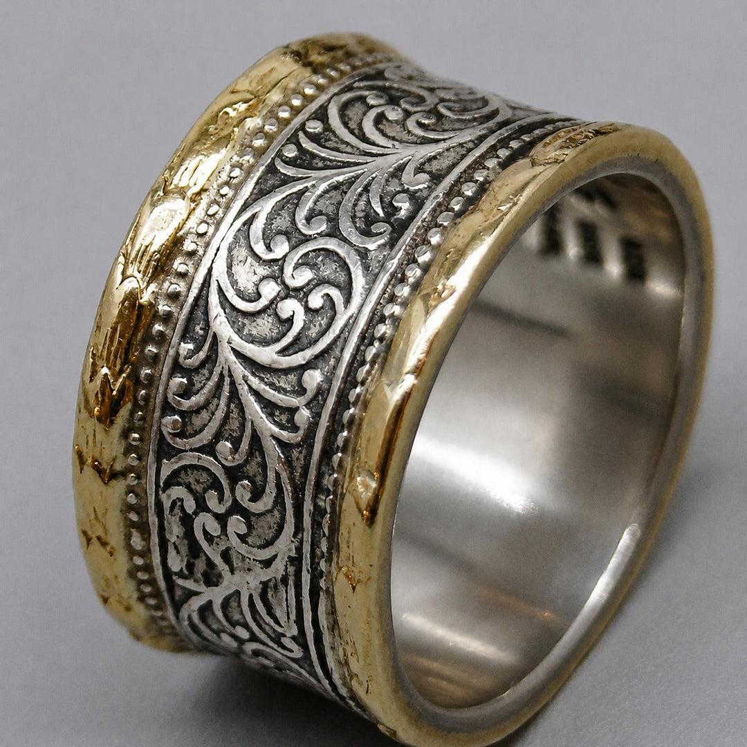Two-Tone Crown Ring