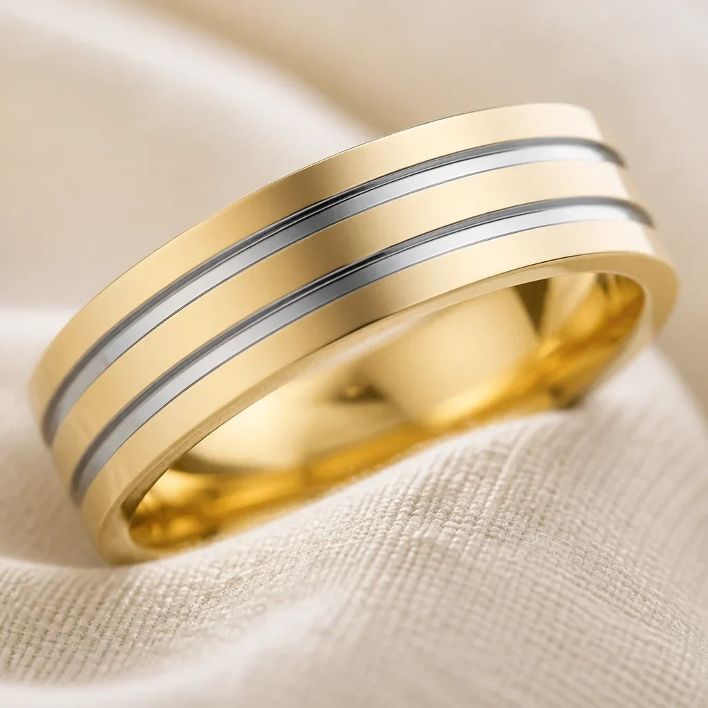 Boho Retro Ring in Layered Look