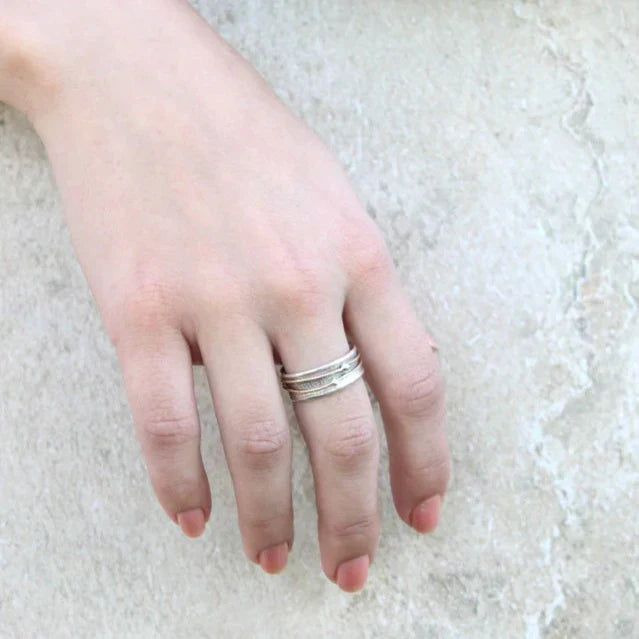 Shine - Vintage Layered Gold-Silver Ring