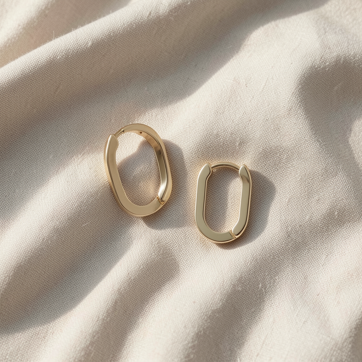 Elegant Geometric Hoop Earrings